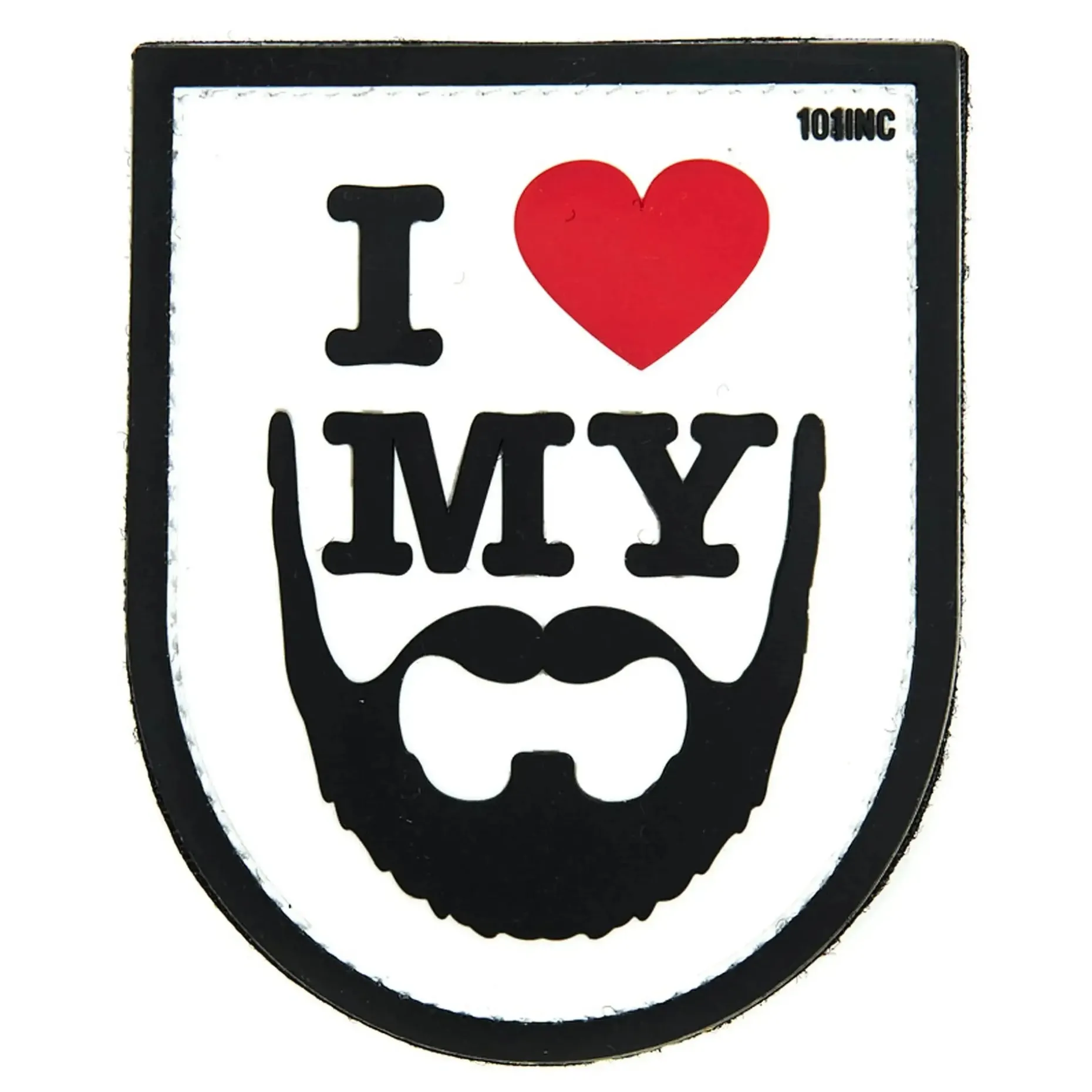 101 INC - 3D Patch I love my Beard