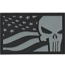101 INC - 3D Patch PVC Punisher USA Flag
