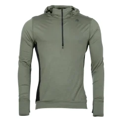 Aclima - Hoodie LightWool ranger green jet black