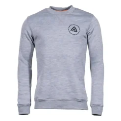 Aclima - Pullover FleeceWool Crew Neck grey melange
