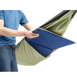 Amazonas - Hängematte Moskito Traveller Thermo grün schwarz