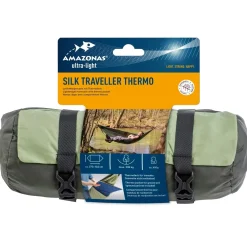 Amazonas - Hängematte Silk Traveller Thermo grün oliv