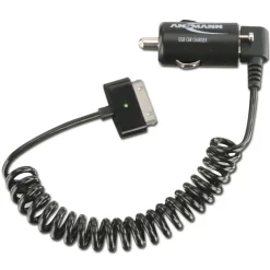 Ansmann - USB Kfz-Ladegerät & Apple®-Spiralkabel 2.1A