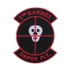 ASMC - Abzeichen US Textil 3rd Marines Sniper Plt.