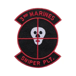 ASMC - Abzeichen US Textil 3rd Marines Sniper Plt.