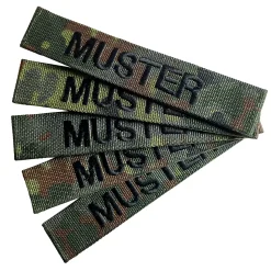 ASMC - Namensbänder 5er Set Flecktarn