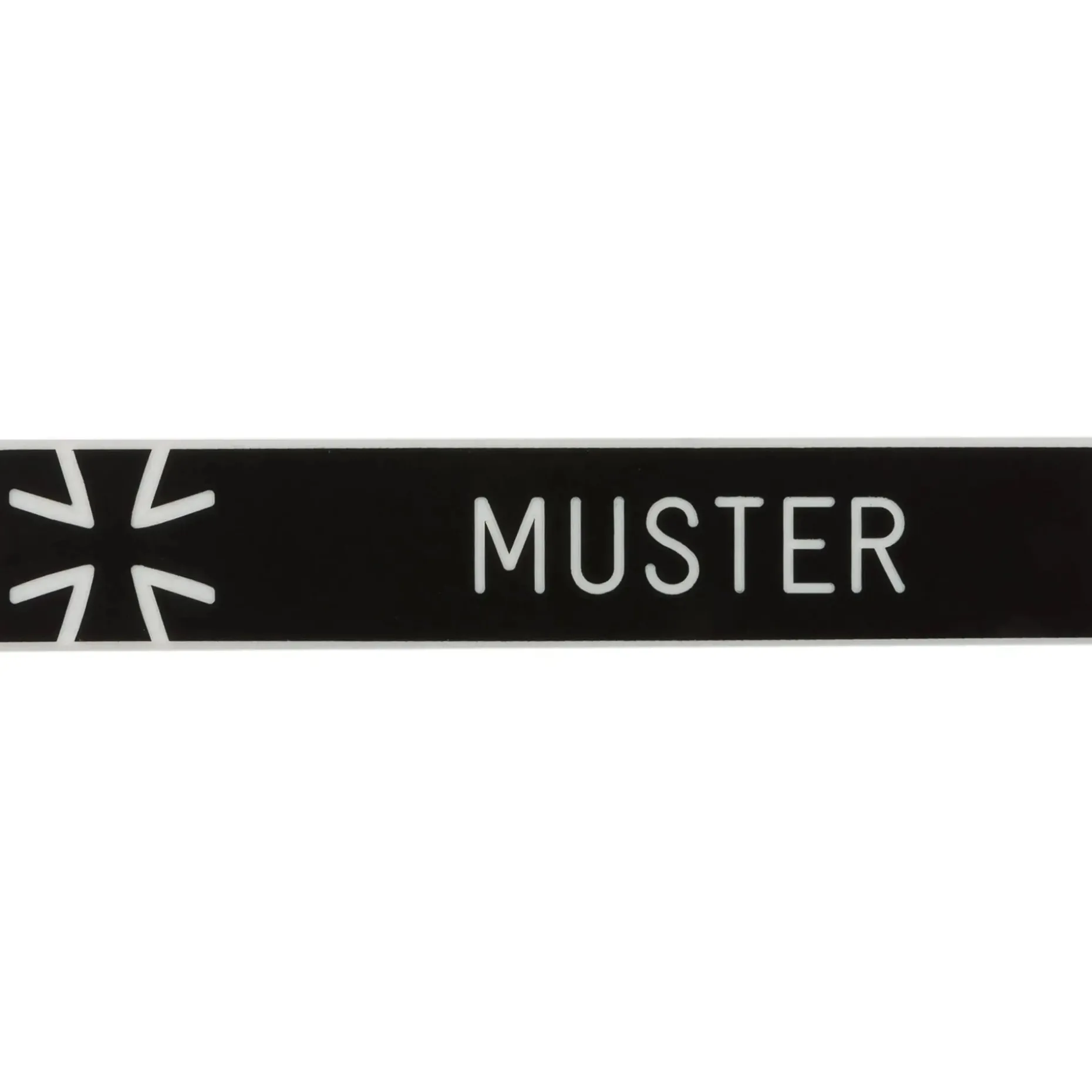 ASMC - Namensschild mit Eisernem Kreuz schwarz