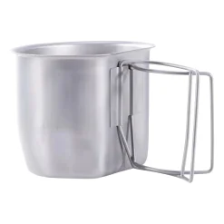 BCB - Campingbecher Crusader Cup Canteen silberfarben