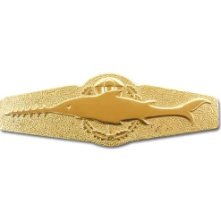 Bundeswehr Neu - Abzeichen BW Kampfschwimmer Metall Gold