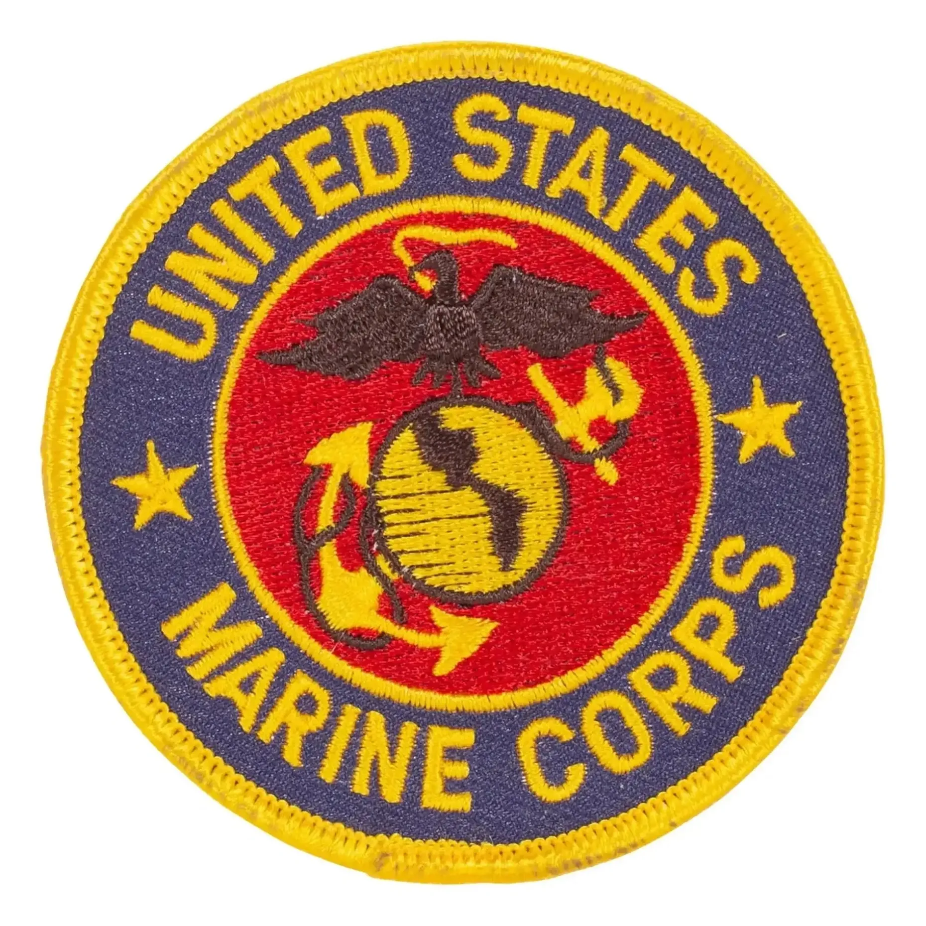 Bundeswehr Original - Abzeichen USMC rund blau-goldfarben-rot