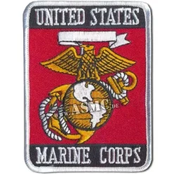 Bundeswehr Original - Abzeichen US Textil Marine Corps rechteckig