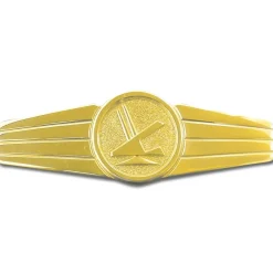 Bundeswehr Original - Abzeichen BW Sicherungspersonal Metall goldfarben alt