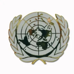 Bundeswehr Original - Abzeichen Bw Barett UNO Metall