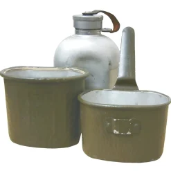 Bundeswehr Original - BW Feldflasche 3-tlg gebraucht