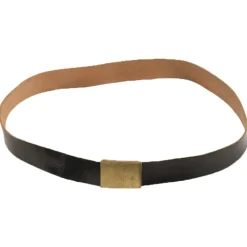 Bundeswehr Original - BW Hosengürtel Leder Marine gebraucht