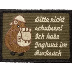 Café Viereck - Patch Bitte nicht schubsen