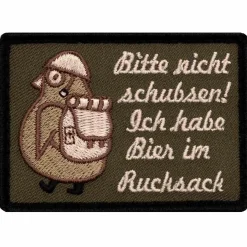 Café Viereck - Patch Bitte nicht schubsen