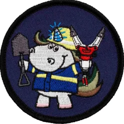 Café Viereck - Patch THW Einhorn