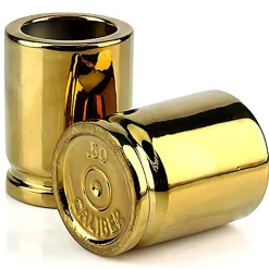 Caliber Gourmet - Shotgläser 50 Caliber goldfarben 2er Set