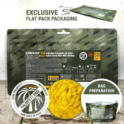 CONVAR Feldküche - Indischer Curryreis mit Huhn 165 g