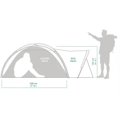 Crua Outdoors - Zelt Crua Duo Maxx Lightweight 3 Personen