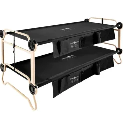 Disc-O-Bed - Feldbett XL mit Seitentaschen schwarz