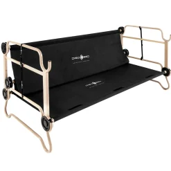 Disc-O-Bed - Feldbett XL mit Seitentaschen schwarz