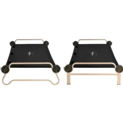 Disc-O-Bed - Feldbett XL mit Seitentaschen schwarz