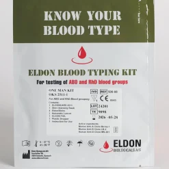 Eldoncard - Schnelltest Blutgruppe One Man Kit