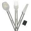 Esbit - Titan Besteck Set dreiteilig mit Silikonmanschette