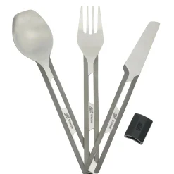 Esbit - Titan Besteck Set dreiteilig mit Silikonmanschette