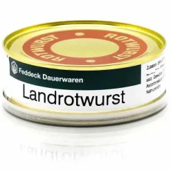 Feddeck Dauerwaren - Dosenwurst Landrotwurst 200 g