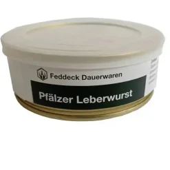 Feddeck Dauerwaren - Dosenwurst Pfälzer Leberwurst 200 g
