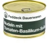 Feddeck Dauerwaren - Fertiggericht Dose Nudeln mit Tomaten-Basilikum-Soße vegan 400 g
