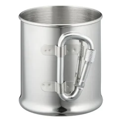 Fox Outdoor - Edelstahlbecher mit Karabiner 220 ml