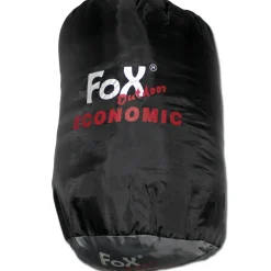 Fox Outdoor - Mumienschlafsack Economic schwarz grau