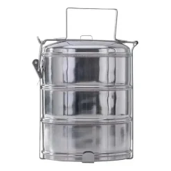 Fox Outdoor - Speisebehälter 3-teilig silberfarben