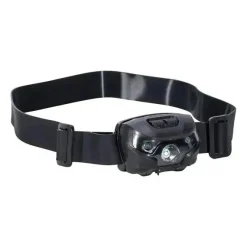 Fox Outdoor - Stirnlampe wiederaufladbar schwenkbar schwarz