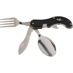 Fox Outdoor - Taschenmesserbesteck 4-teilig schwarz