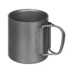 Fox Outdoor - Tasse mit Klappgriffen Titan doppelwanding 0.3 L