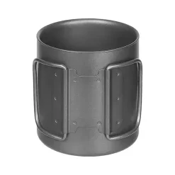 Fox Outdoor - Tasse mit Klappgriffen Titan doppelwanding 0.3 L