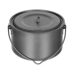 Fox Outdoor - Topf Titan groß 1.95 L mit Deckel