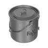Fox Outdoor - Topf Titan klein 1.1 L mit Deckel und Klappgriffen