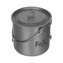 Fox Outdoor - Topf Titan klein 1.1 L mit Deckel und Klappgriffen