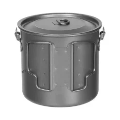 Fox Outdoor - Topf Titan klein 1.1 L mit Deckel und Klappgriffen