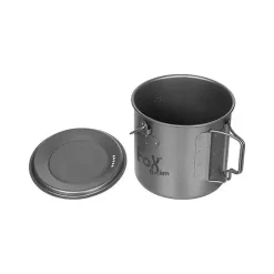 Fox Outdoor - Topf Titan klein 1.1 L mit Deckel und Klappgriffen