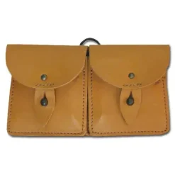 Französische Armee - Französische Koppeltasche Leder gebraucht