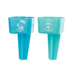 HI - Strandbecher mit Erdspieß