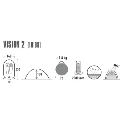 High Peak - Popup Zelt Vision 2