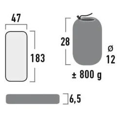 High Peak - Trekking-Matratze Texas dark grey